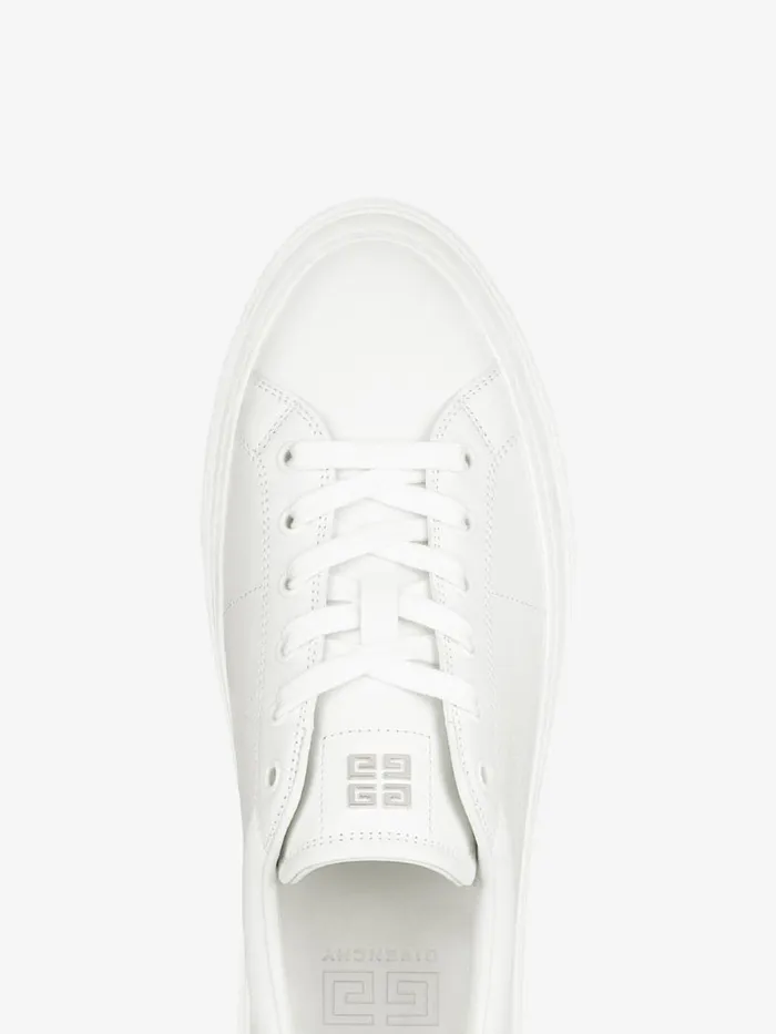 City Sport Sneakers In Leather Whiteblack Men Givenchy Sneakers