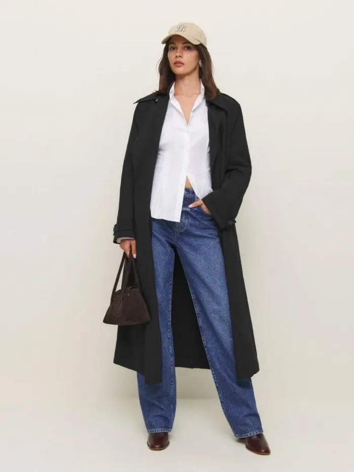 Clothing The Reformation Becker Shirt Bright White