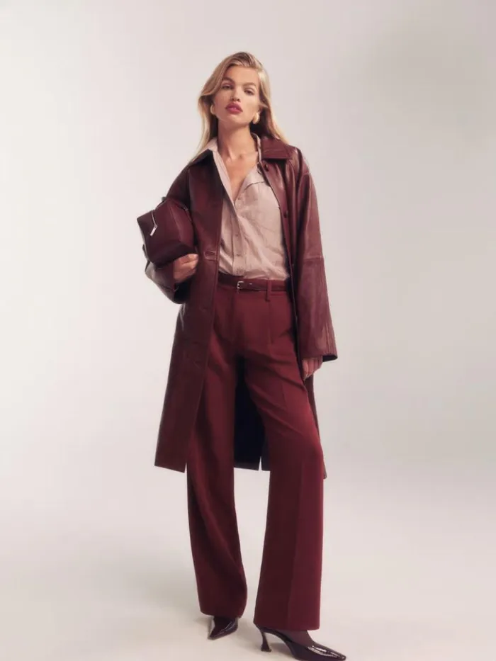 Clothing The Reformation Eli Oversized Shirt Blush