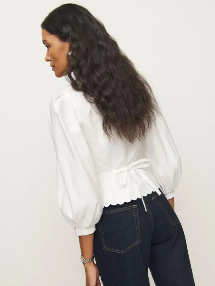 Clothing The Reformation Elianna Top White