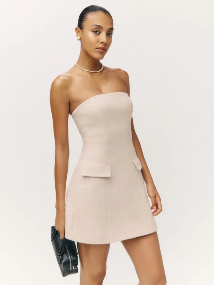 Clothing The Reformation Emani Dress Cream