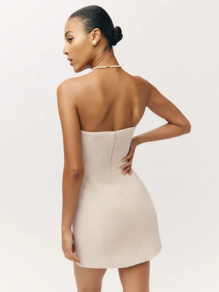 Clothing The Reformation Emani Dress Cream