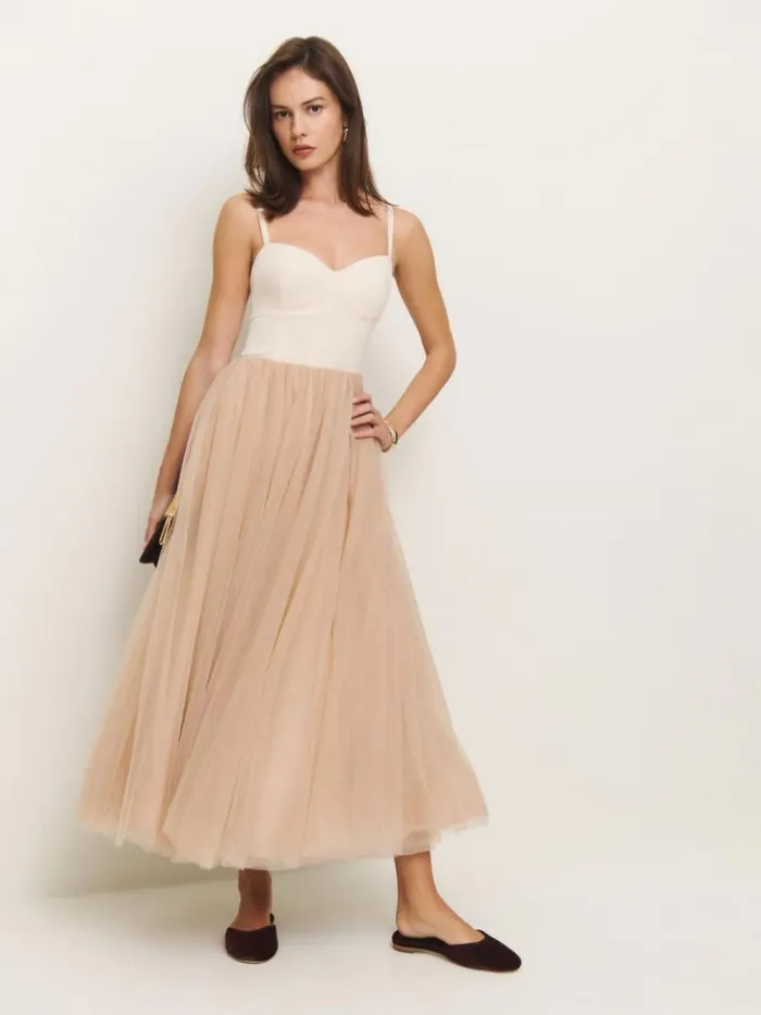 Clothing The Reformation Esmarie Dress Prosecco With Biscotti