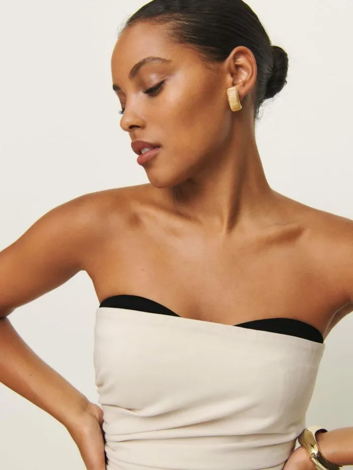 Clothing The Reformation Haylee Top Cream