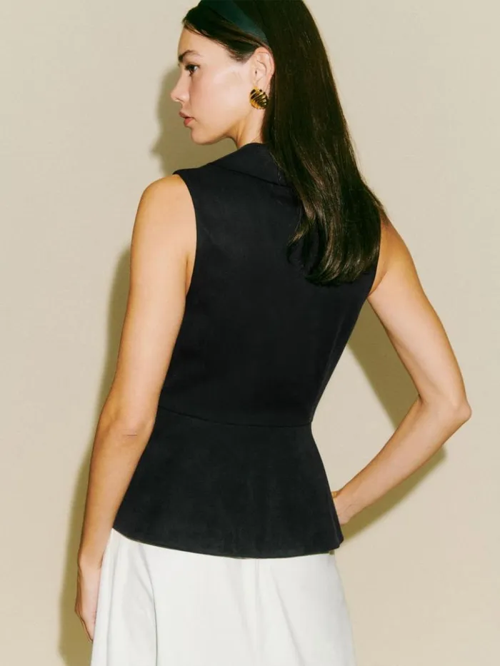 Clothing The Reformation Oakley Vest Black