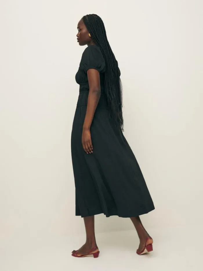 Clothing The Reformation Rhett Dress Black