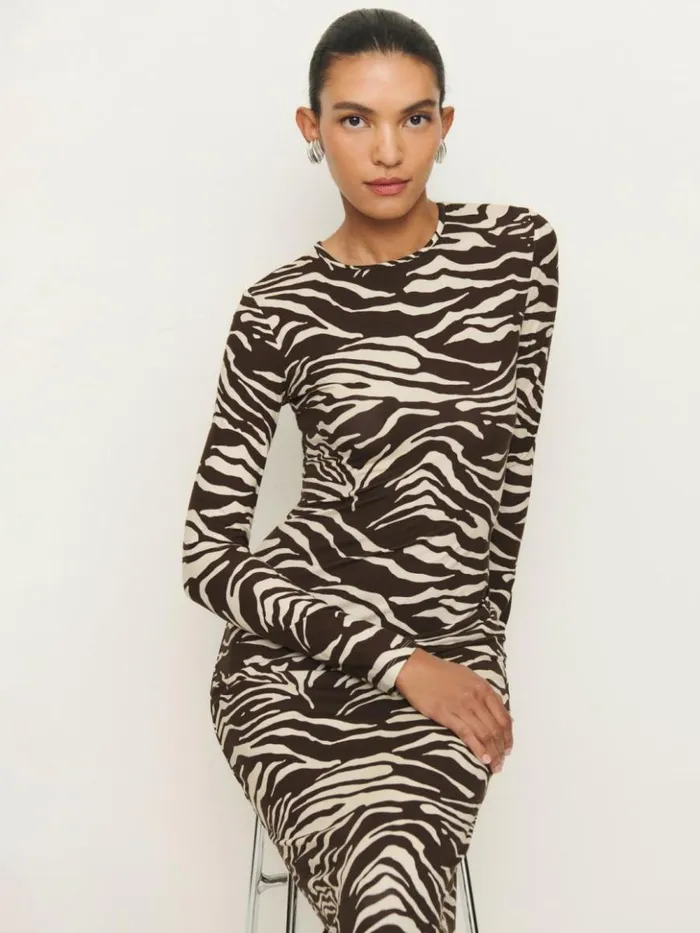 Clothing The Reformation Tommie Knit Dress Stampede