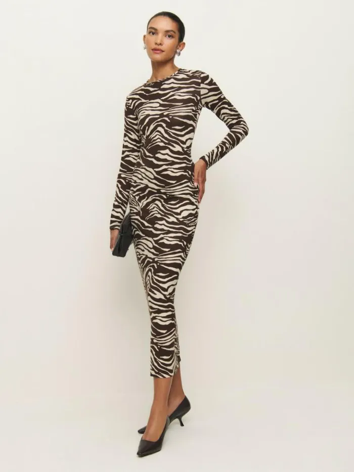 Clothing The Reformation Tommie Knit Dress Stampede