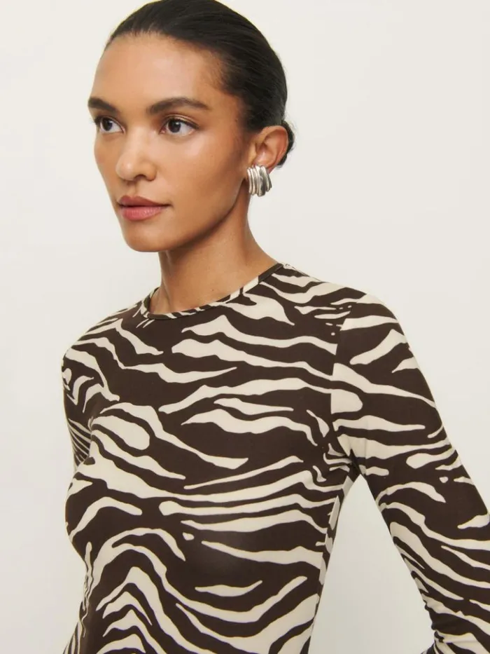 Clothing The Reformation Tommie Knit Dress Stampede