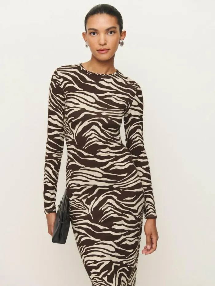 Clothing The Reformation Tommie Knit Dress Stampede