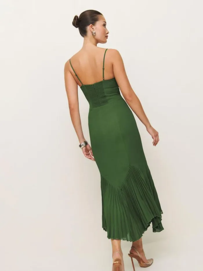 ClothingWeddings The Reformation Aiko Dress Moss