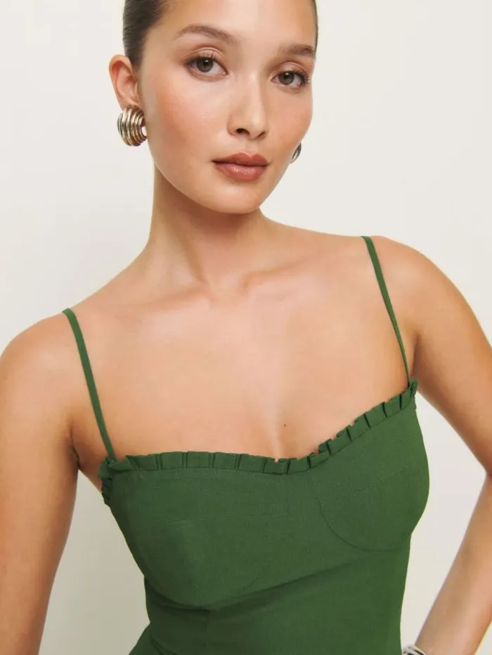 ClothingWeddings The Reformation Aiko Dress Moss