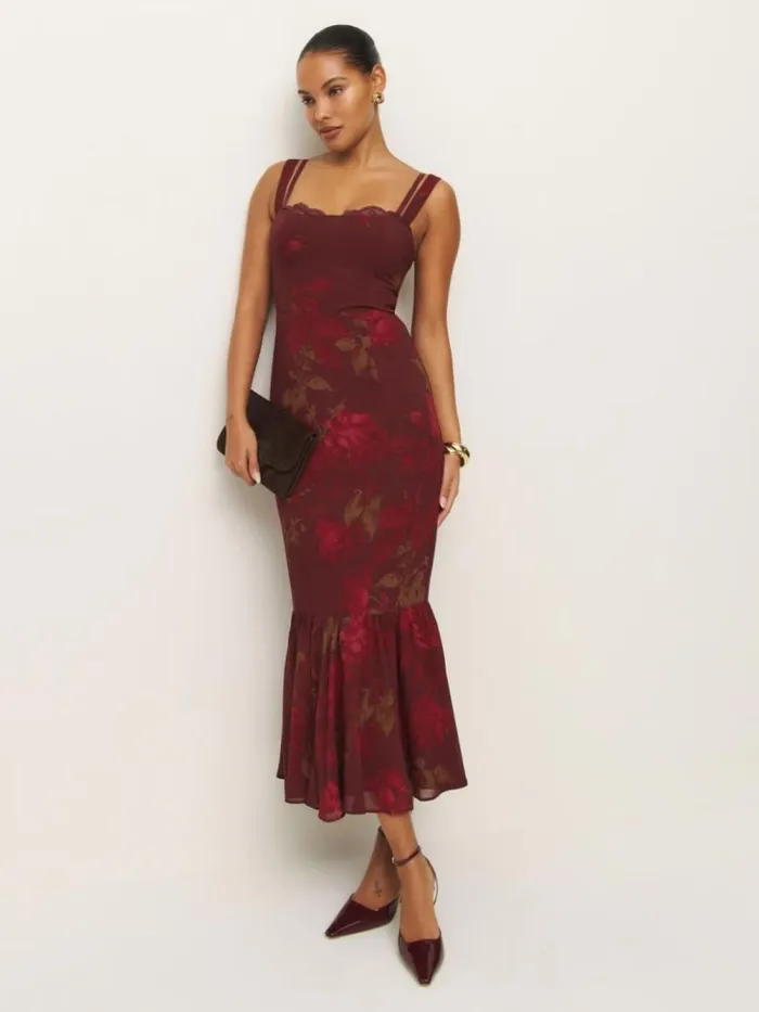 ClothingWeddings The Reformation Irisa Dress Barcelona Border