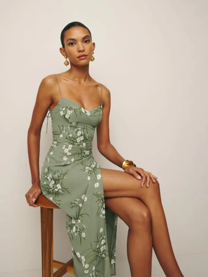 ClothingWeddings The Reformation Kourtney Dress Bonita