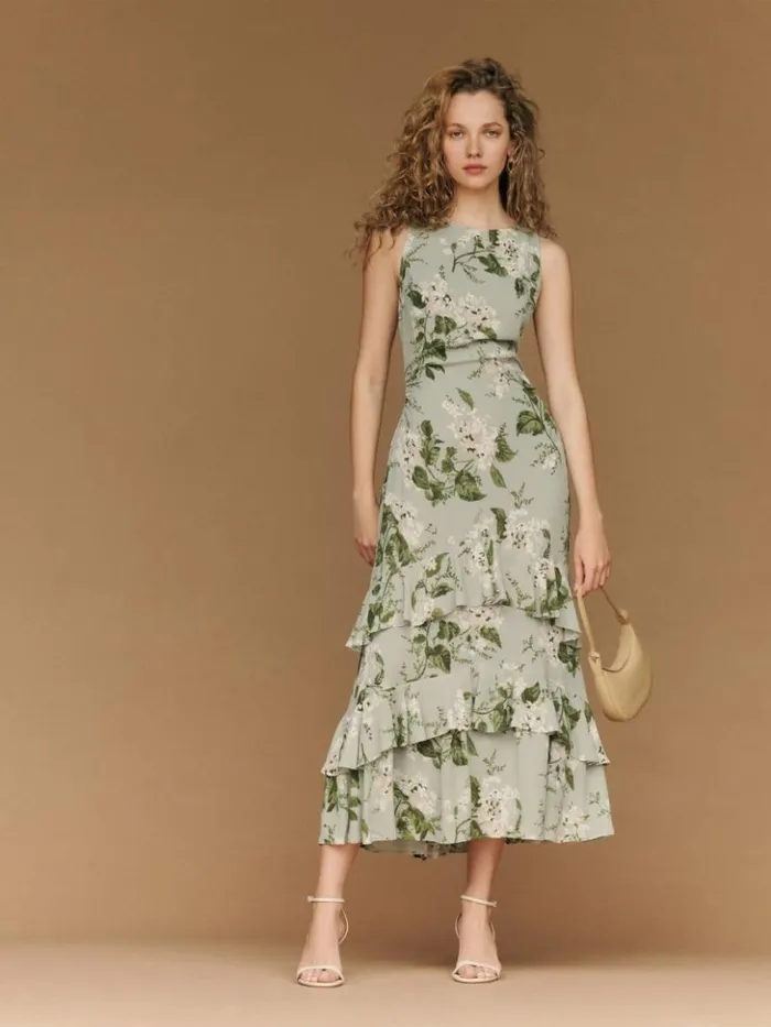 ClothingWeddings The Reformation Magnus Dress Tea Garden