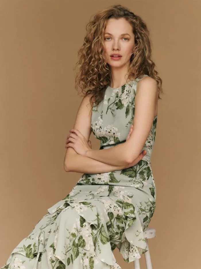 ClothingWeddings The Reformation Magnus Dress Tea Garden
