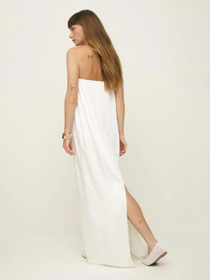 ClothingWeddings The Reformation Oletta Dress Ivory