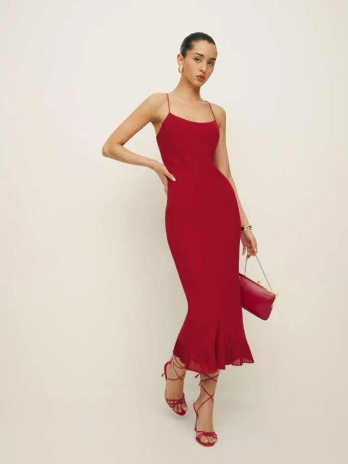 ClothingWeddings The Reformation Suki Dress Sangre