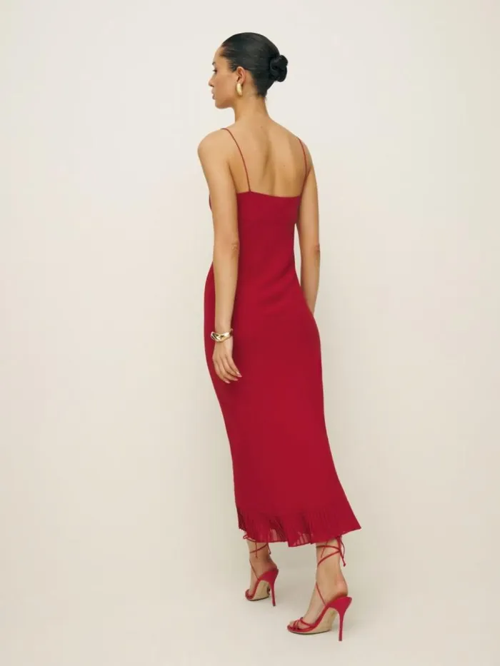 ClothingWeddings The Reformation Suki Dress Sangre