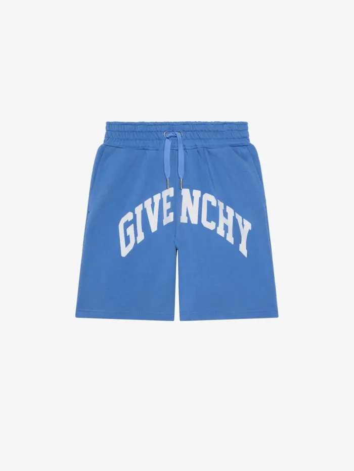 College Bermuda Shorts In Fleece Blue Kids Givenchy
