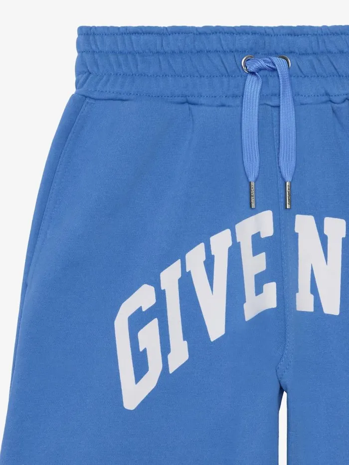 College Bermuda Shorts In Fleece Blue Kids Givenchy