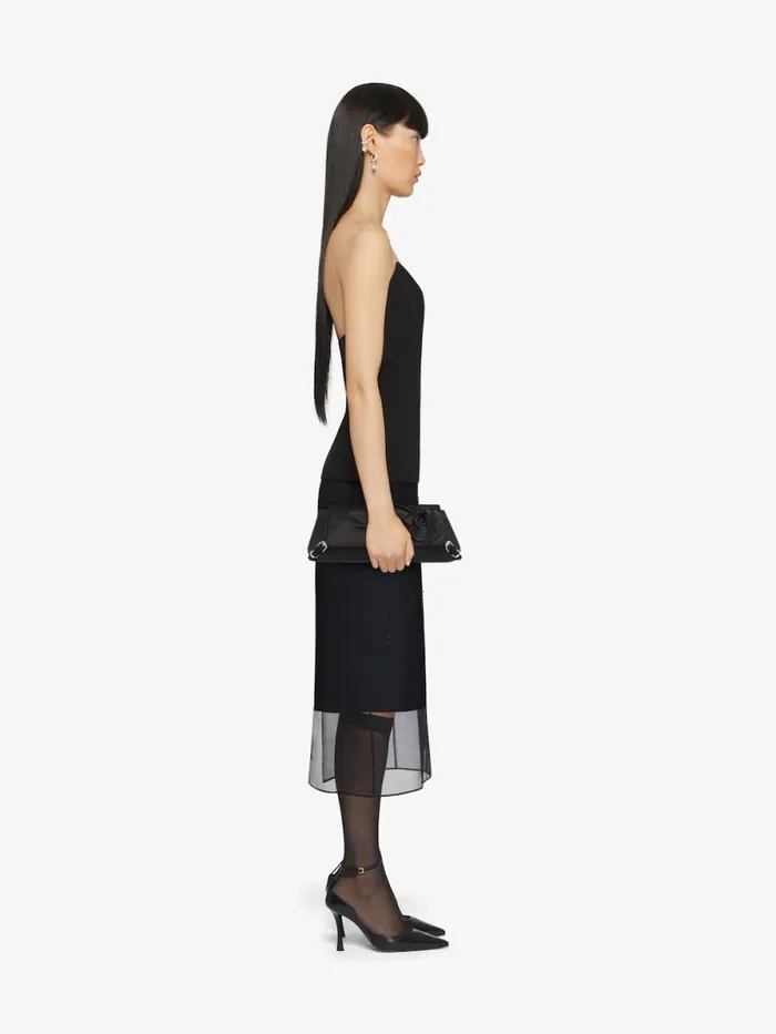 Corset Bustier Top In Crepe And Satin Black Women Givenchy Tops and Shirts