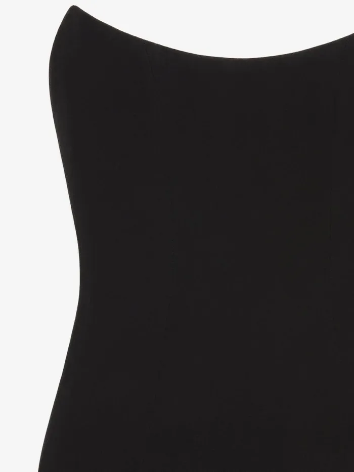 Corset Bustier Top In Crepe And Satin Black Women Givenchy Tops and Shirts