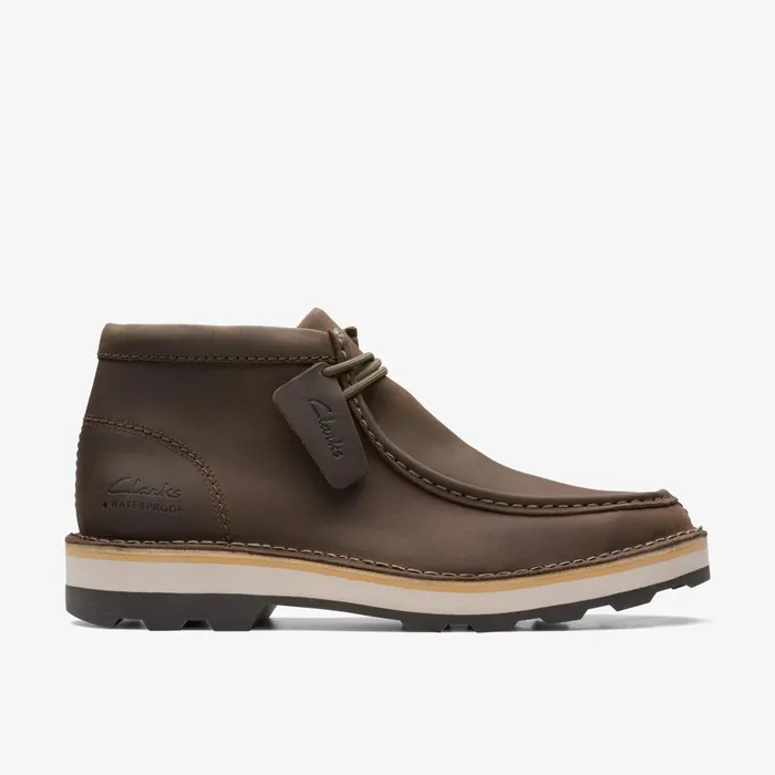 Corston Wally Waterproof Olive Leather Men Clarks Boots
