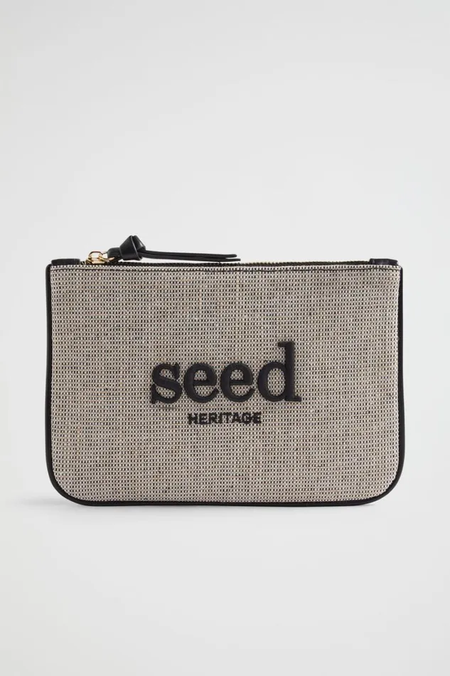 Cosmetic Bags Woman Seed Heritage Seed Pouch Black Natural