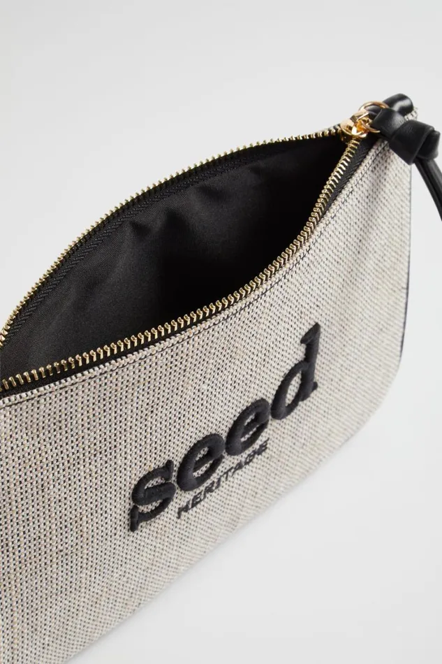 Cosmetic Bags Woman Seed Heritage Seed Pouch Black Natural