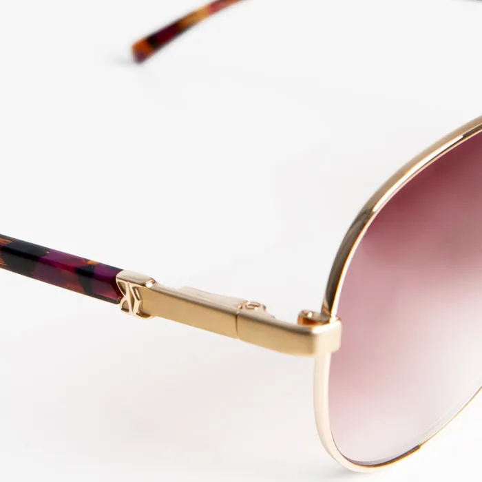 Costa Aviator Sunglasses 8211 Gold Women Bruno Magli Sunglasses