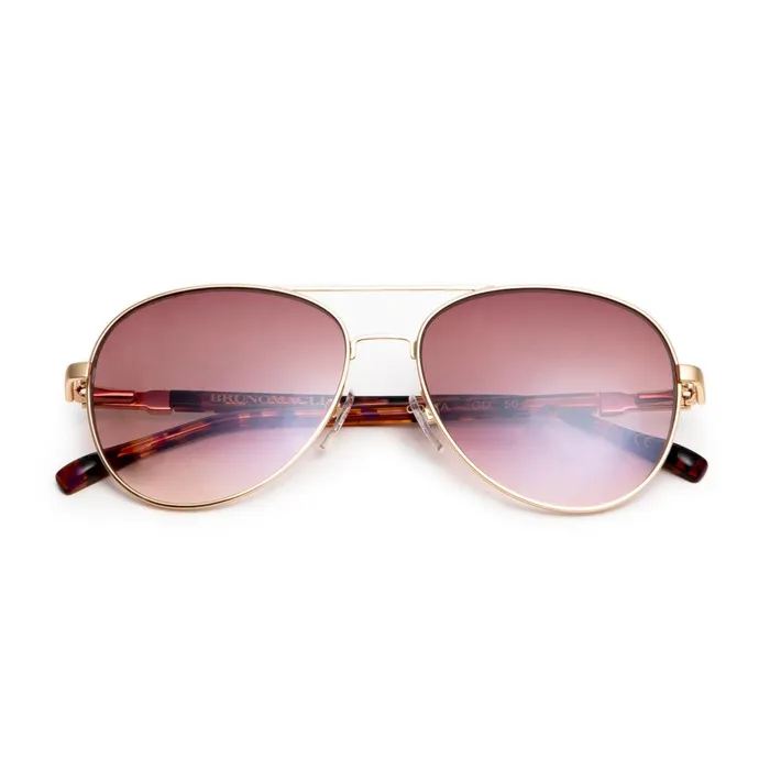 Costa Aviator Sunglasses 8211 Gold Women Bruno Magli Sunglasses