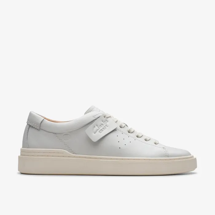 Craft Swift White Leather Men Clarks Sneakers
