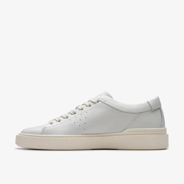 Craft Swift White Leather Men Clarks Sneakers