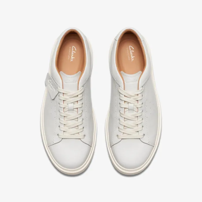 Craft Swift White Leather Men Clarks Sneakers