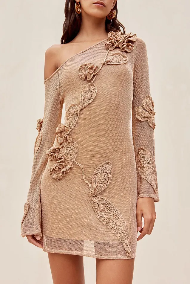 Cult Gaia Bowie Dress Champagne Women Dresses