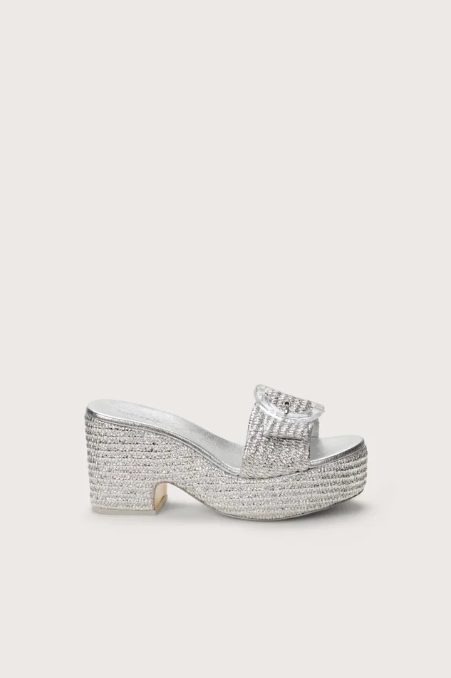 Cult Gaia Cleia Platform Silver Women Platforms