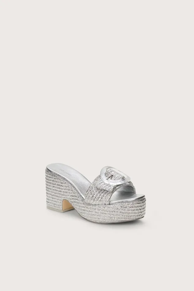 Cult Gaia Cleia Platform Silver Women Platforms