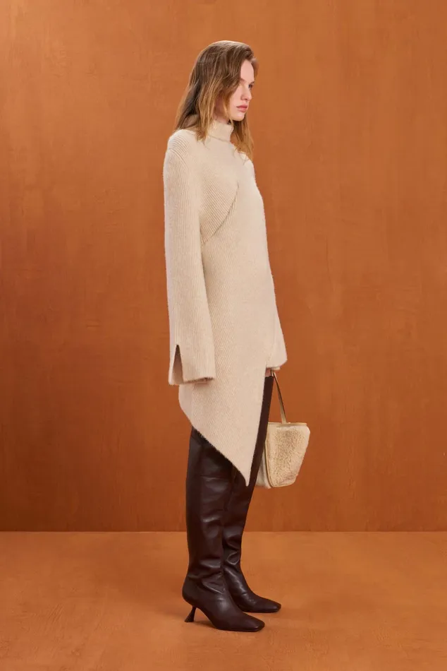 Cult Gaia Cooke Knit Dress Off White Women Dresses