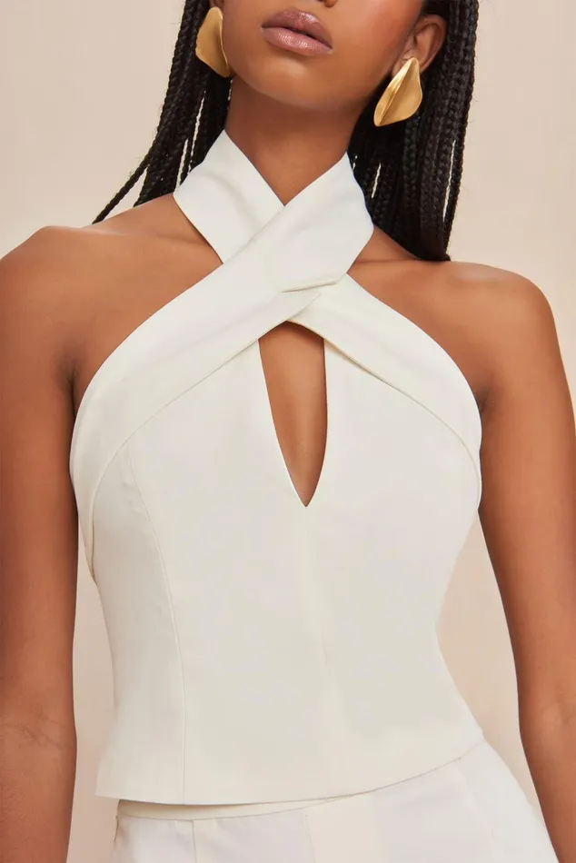 Cult Gaia Danil Top Off White Women Tops