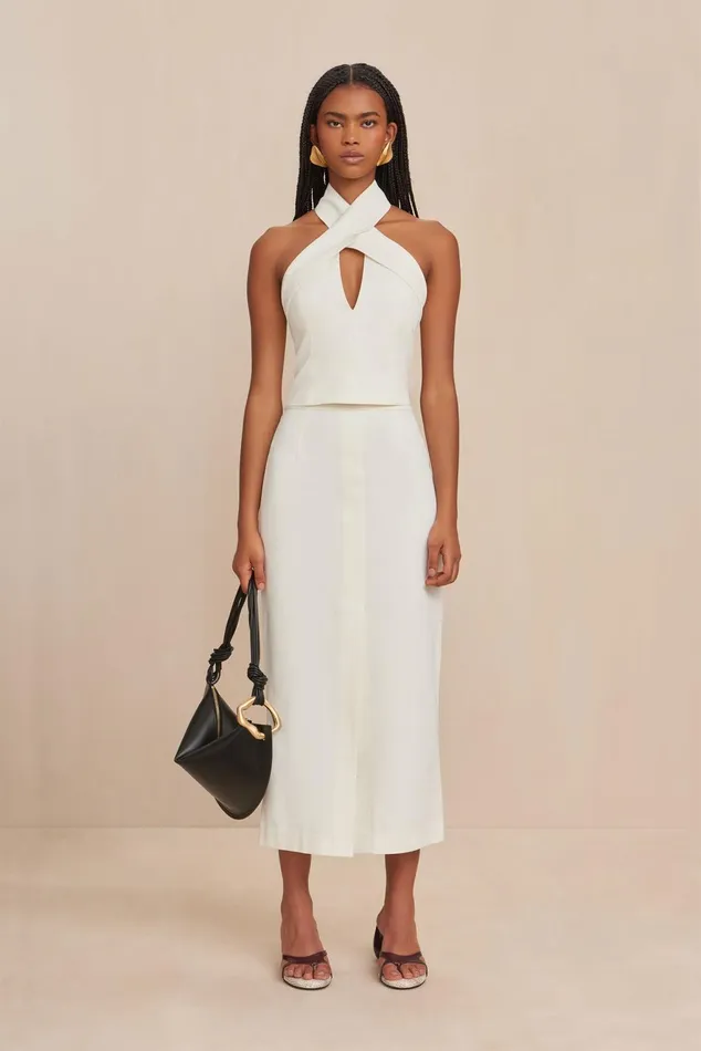 Cult Gaia Danil Top Off White Women Tops