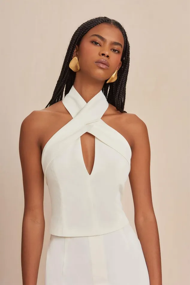 Cult Gaia Danil Top Off White Women Tops