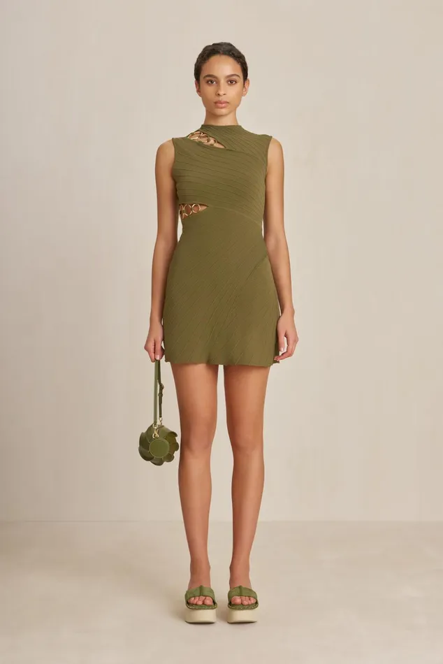 Cult Gaia Dimetria Knit Dress Serpent Women Dresses