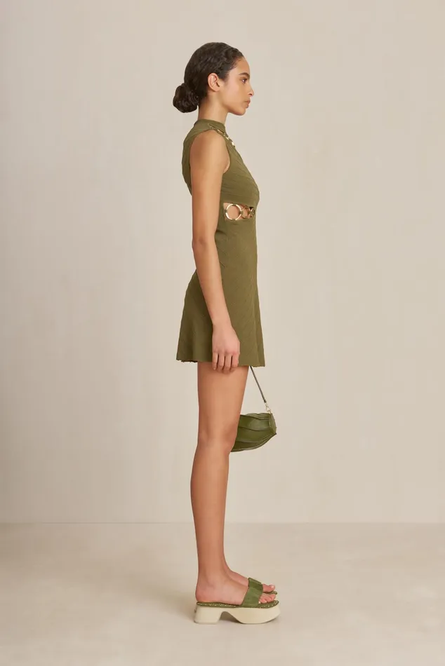 Cult Gaia Dimetria Knit Dress Serpent Women Dresses