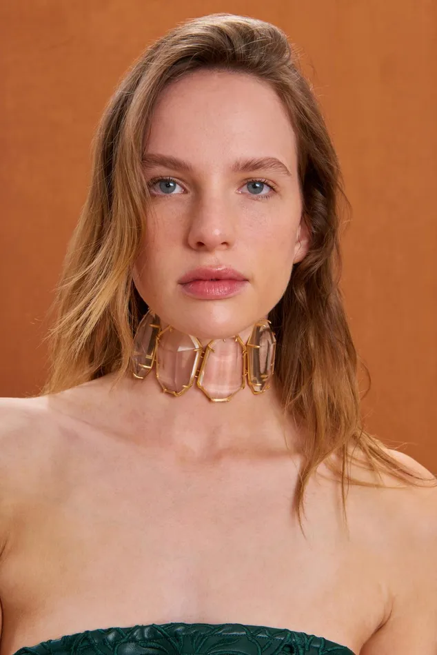 Cult Gaia Elsa Choker Clear Women Jewelry