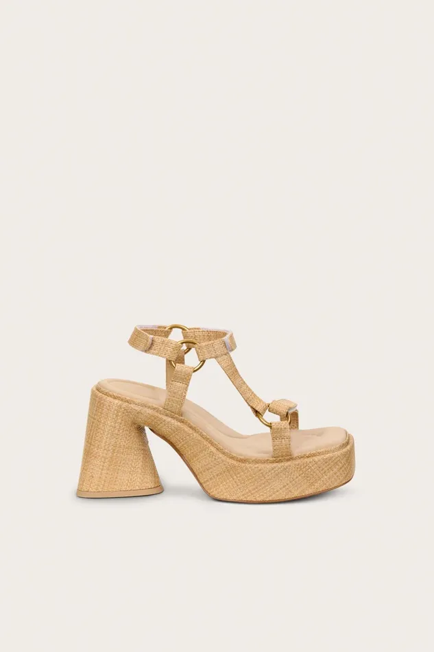 Cult Gaia Erin Sandal Natural Women Platforms