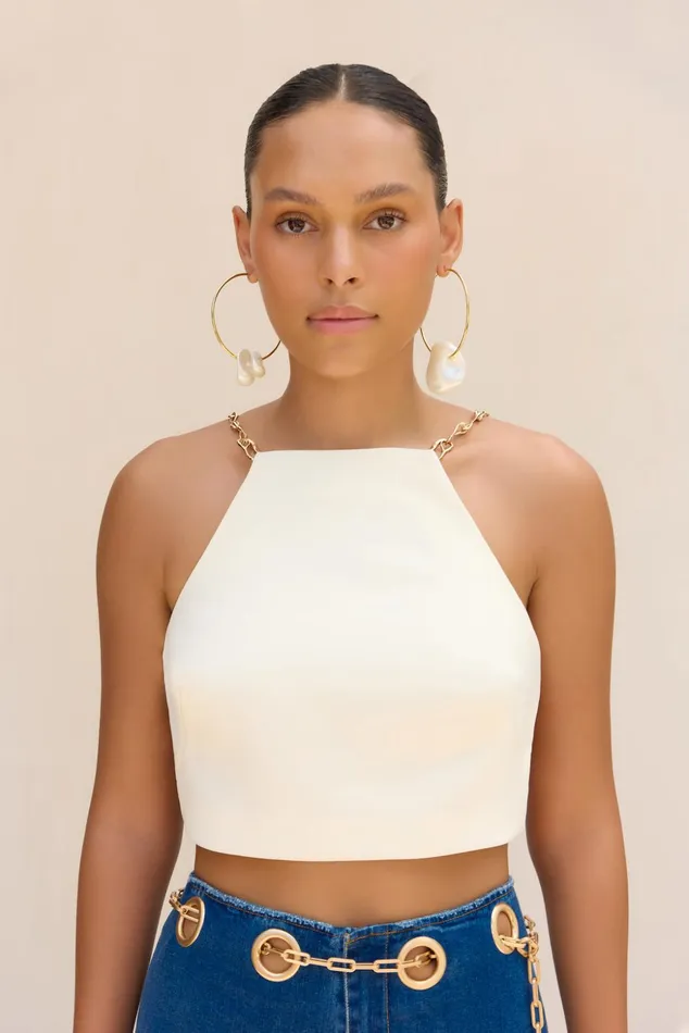 Cult Gaia Hailey Top Off White Women Tops