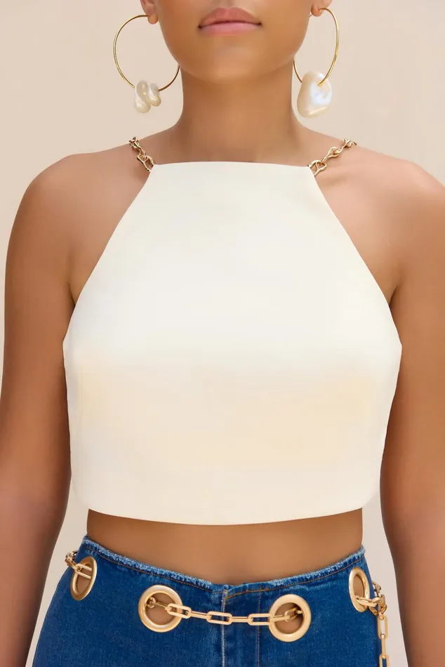 Cult Gaia Hailey Top Off White Women Tops