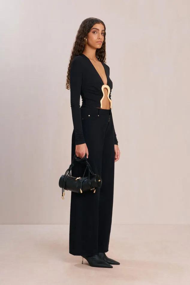 Cult Gaia Laia Top Black Women Tops