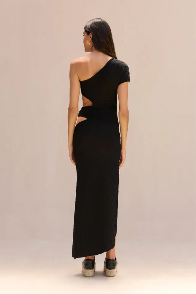 Cult Gaia Lurenz Knit Dress Black Women Dresses